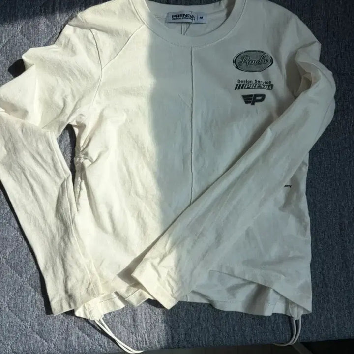 [BUNJANG] Frenuda White Long Sleeve T-Shirt M / 프렌다 흰색 롱슬리브 티 M