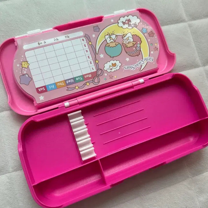 [BUNJANG] Sanrio Little Twin Stars Shaped Ruler Pencil Case / 산리오 리틀트윈스타 모양 자 고전필통