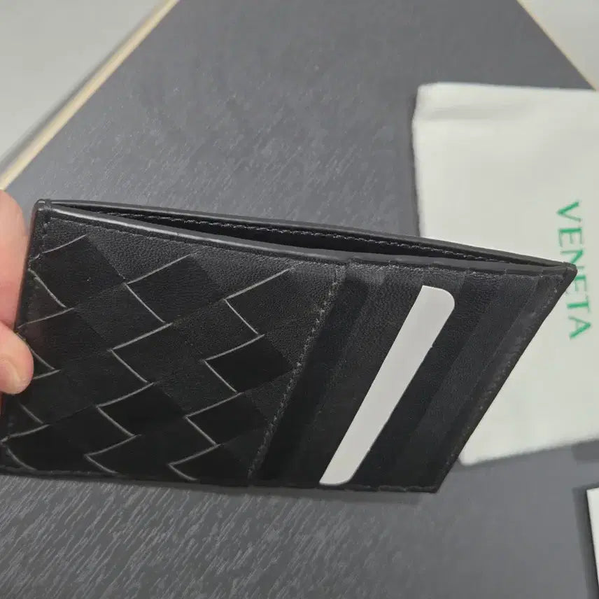 [BUNJANG] Bottega Veneta Intrecciato Card Holder Black / (새상품)보테가베네타 인트레치아토 카드지갑 블랙