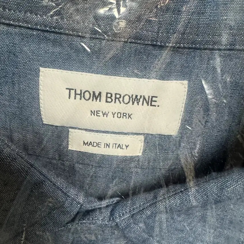 [BUNJANG] Thom Browne Chambray 4-Bar Shirt Blue / 톰브라운 샴브레이 4선 셔츠 블루