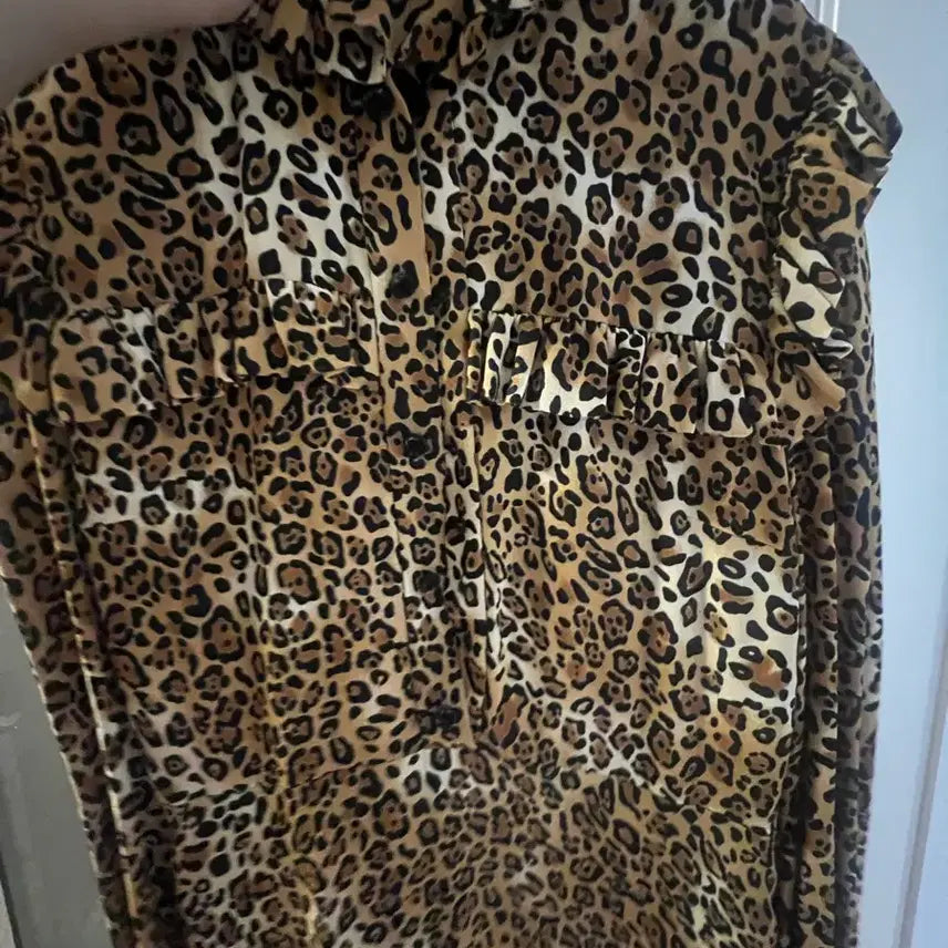 [BUNJANG] Saint Laurent Leopard Print Dress / 생로랑 레오파드 원피스