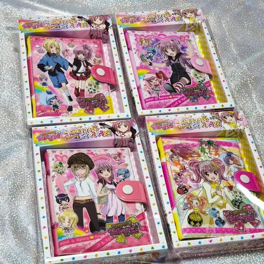 [BUNJANG] Character Transformations "Shugo Chara!" 6-Hole Diary 4-Set (Excited, Upgraded) - Rerelease / 캐릭캐릭체인지 육공다이어리 4종 세트(두근두근, 업그레이드) - 재출시