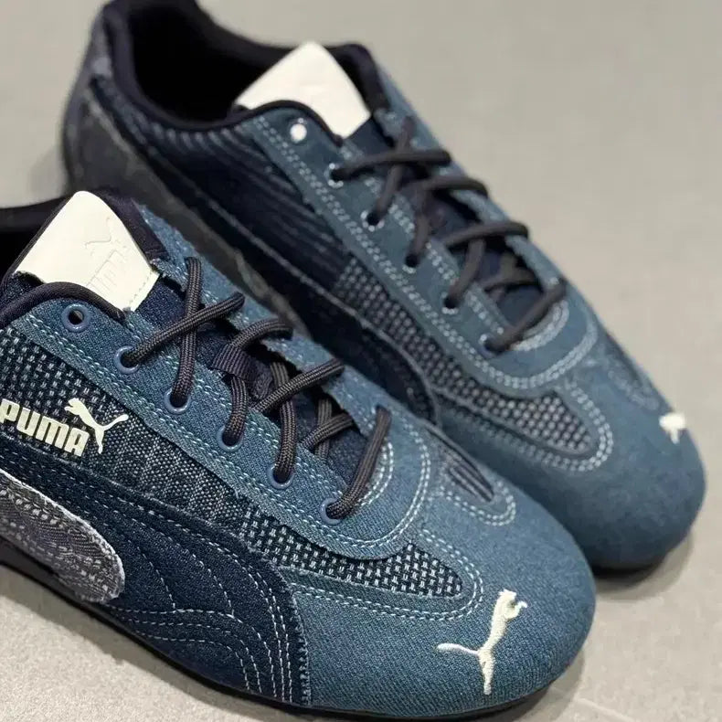 [BUNJANG] Puma Speedcat Denim Blue Sneakers / 푸마 스피드캣 데님 블루 스니커즈