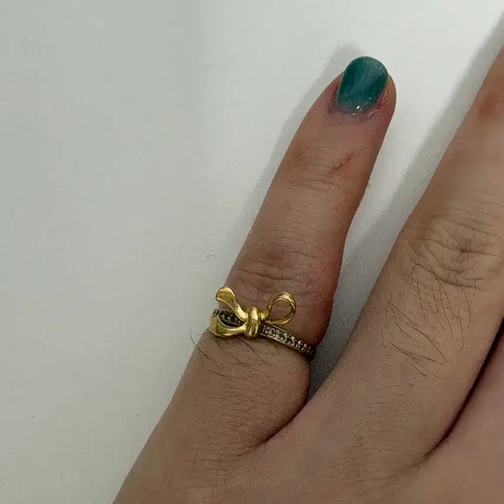 [BUNJANG] Lloyd 14K Ribbon Ring / 로이드 14k 리본 애끼 반지