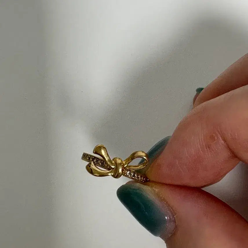 [BUNJANG] Lloyd 14K Ribbon Ring / 로이드 14k 리본 애끼 반지