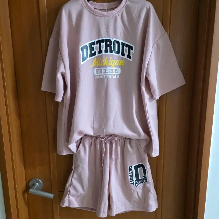 [BUNJANG] Lovely Indie Pink Shorts Set / (새상품) 러블리 인디핑크빛 반바지 세트(큰 사이즈분들도 가능)