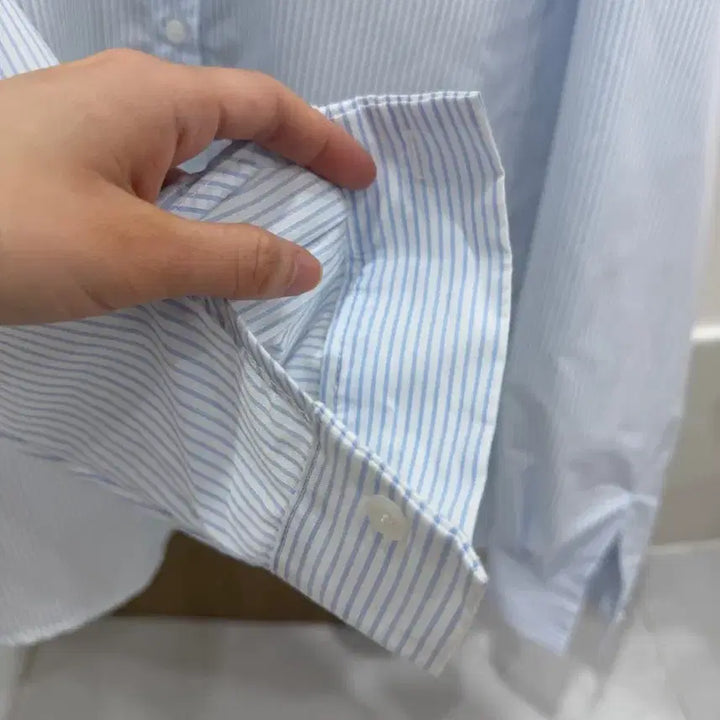 [BUNJANG] Ondemin Stripe Shirt / 온드민 스트라이프 셔츠 / 여자 봄 셔츠