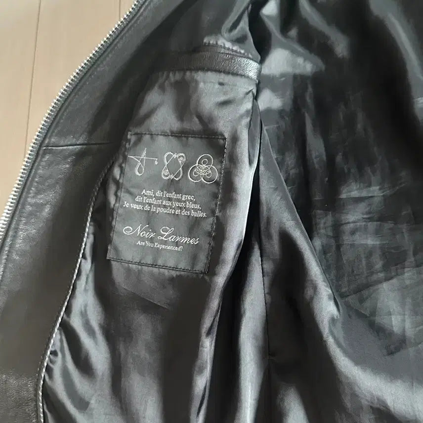 [BUNJANG] Noir Larmes Leather Jacket / 느와르 라르메스 가죽자켓