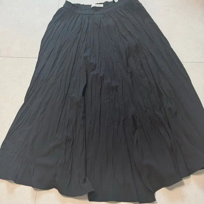 [BUNJANG] The Cashmere Pleated Long Skirt / 한섬 더캐시미어 니트 플리츠 롱 스커트 블랙/실버/딥그린