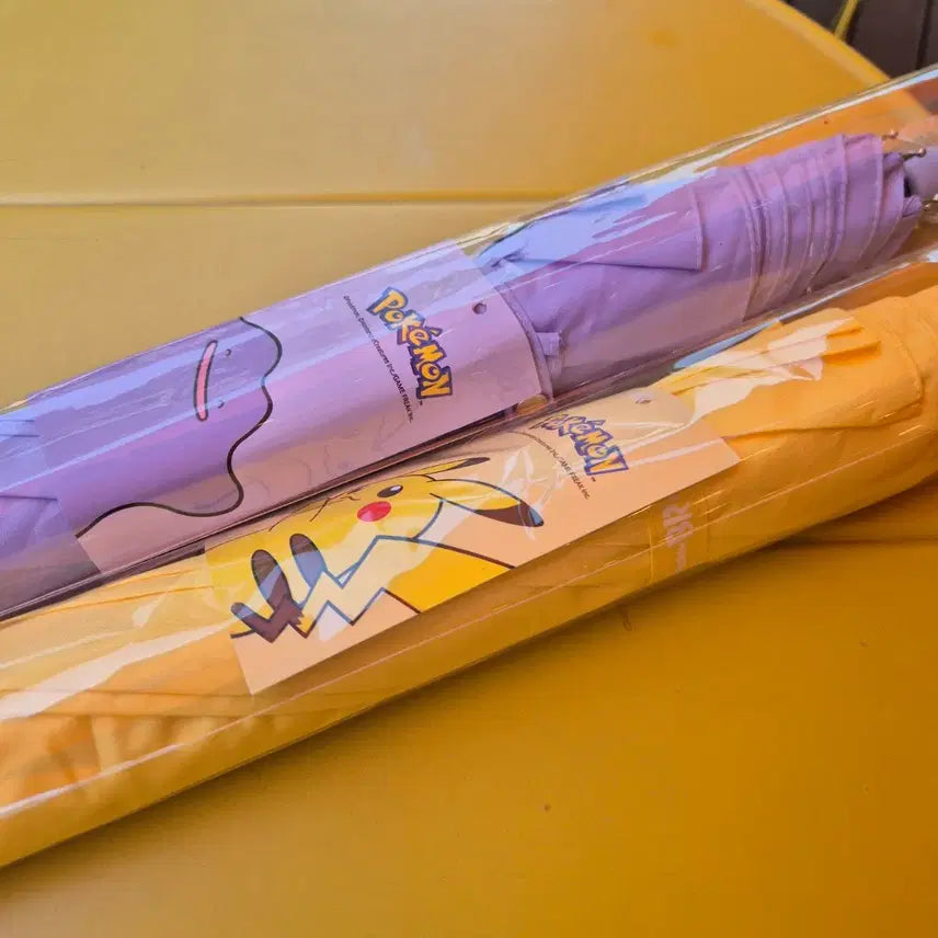 [BUNJANG] Baskin Robbins Pokemon Umbrella (Pikachu/Ditto) Bundle Set / (배라) 배스킨라빈스 포켓몬 장우산 (피카츄/메타몽) 2개일괄