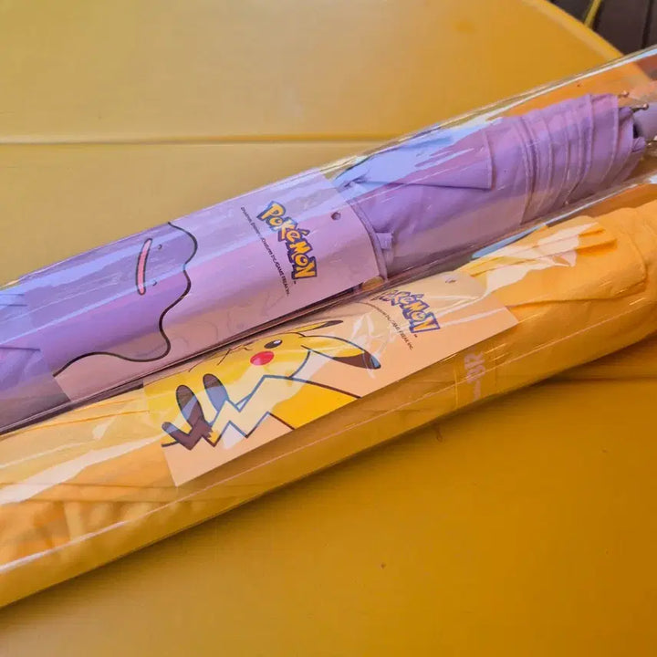 [BUNJANG] Baskin Robbins Pokemon Umbrella (Pikachu/Ditto) Bundle Set / (배라) 배스킨라빈스 포켓몬 장우산 (피카츄/메타몽) 2개일괄