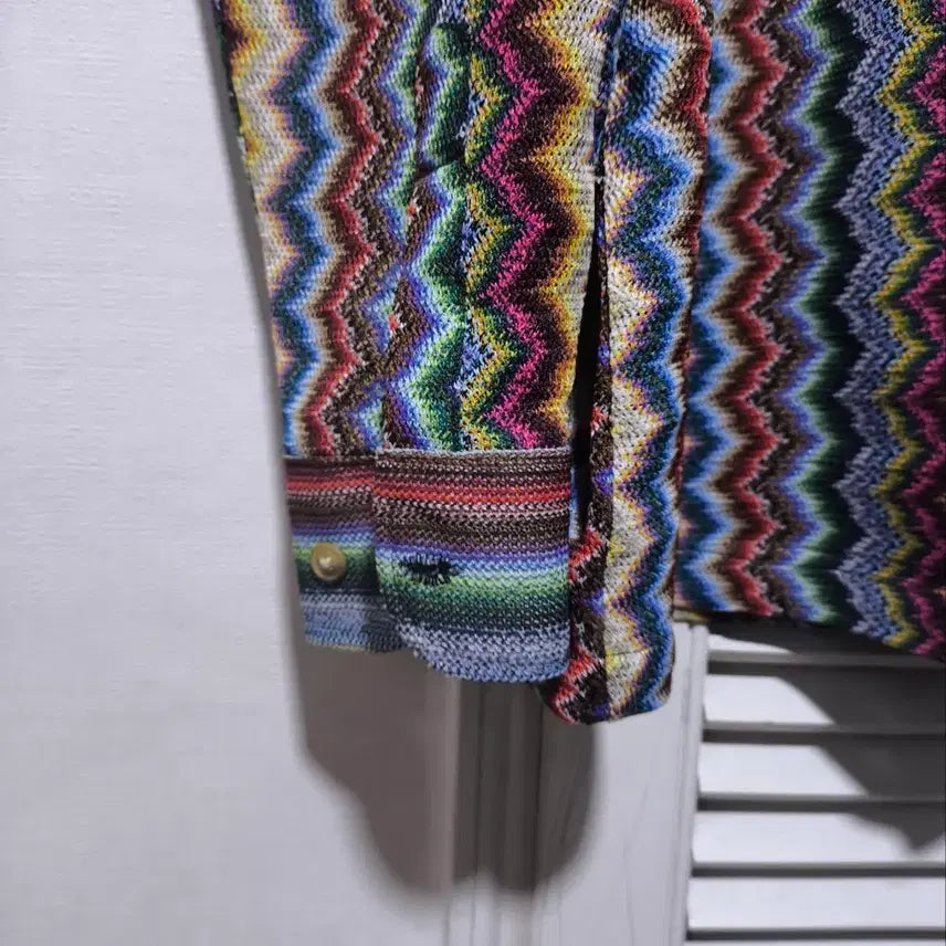 [BUNJANG] XL Spade Zigzag Pattern Shirt / xl 스페이드 지그재그 패턴 셔츠