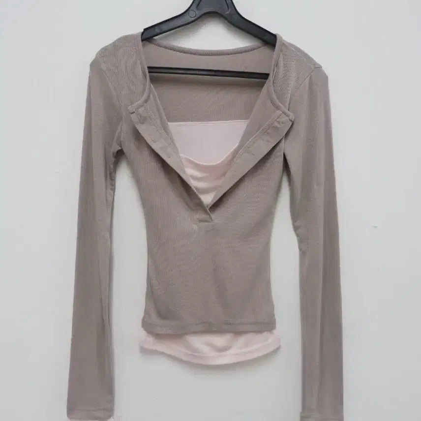[BUNJANG] Our Cabinet Coloration Layered Tee / 아워캐비넷 coloration layered tee