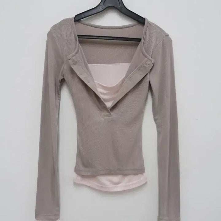[BUNJANG] Our Cabinet Coloration Layered Tee / 아워캐비넷 coloration layered tee