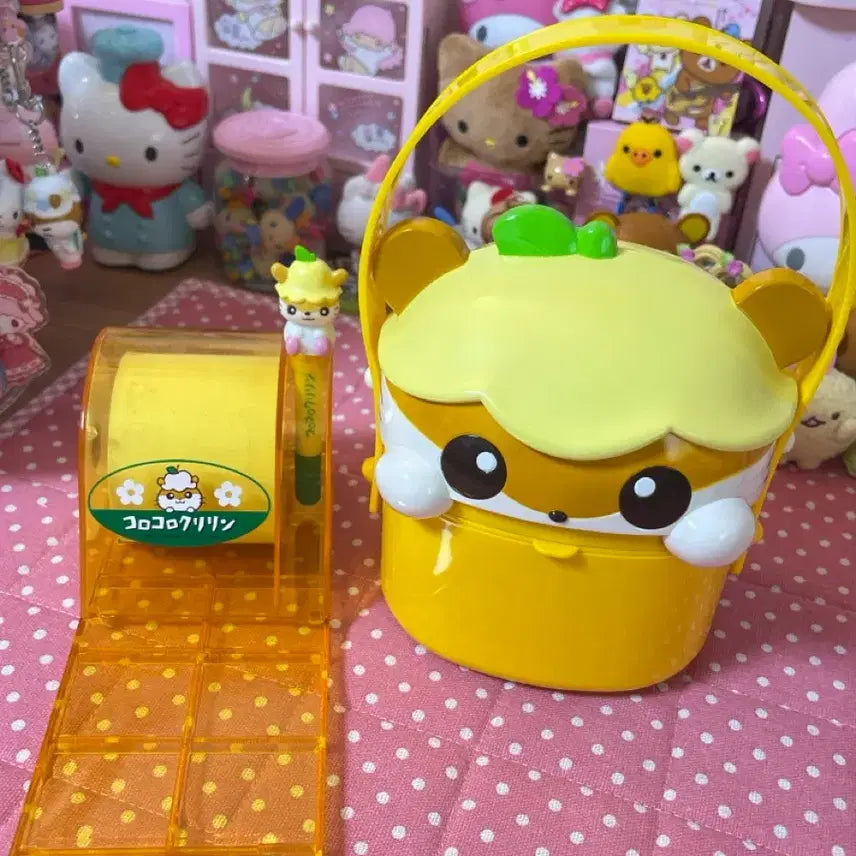 [BUNJANG] Vintage Kuriring Set Storage Box, Lunch Box, Receipt Pen Set / 고전 쿠리링 세트 보관함 도시락통 영수증볼펜세트