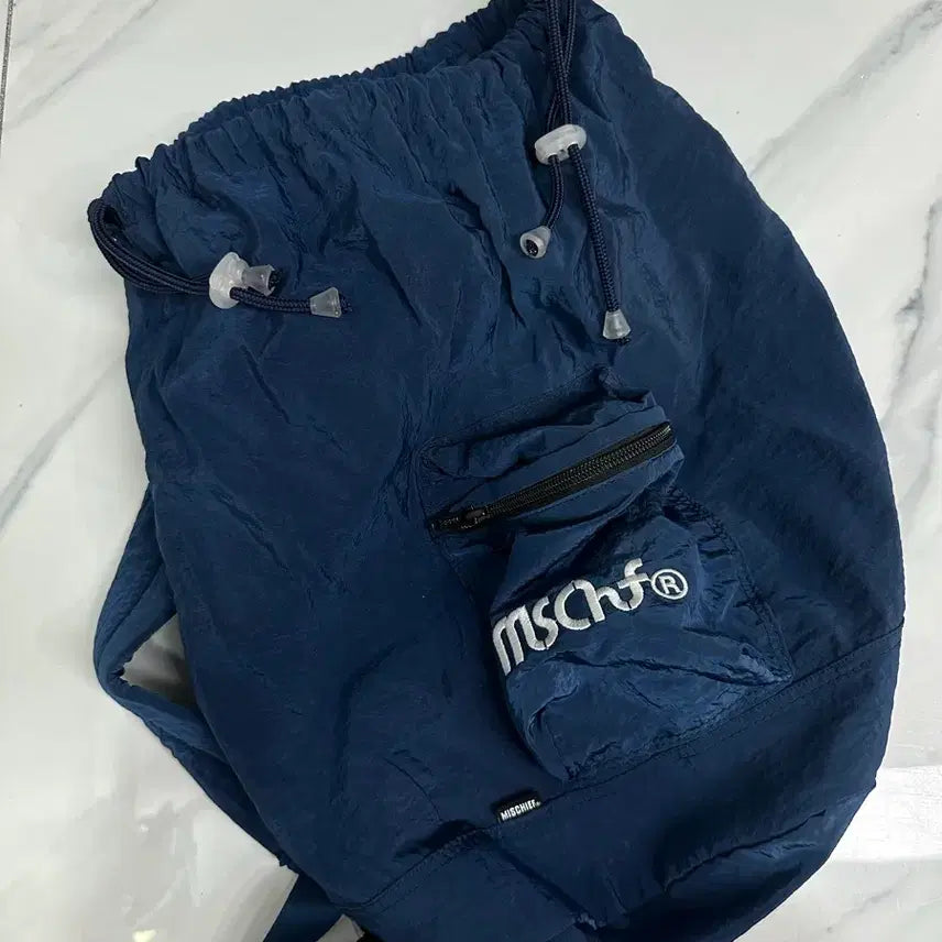 [BUNJANG] Mischief Navy Blue Hip Pack Bag / 미스치프 mschf 네이비블루 힙색 가방