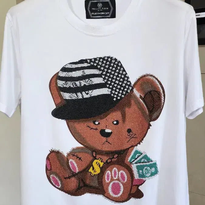 [BUNJANG] Philipp Plein Teddy Bear Jewel Short-Sleeve T-Shirt / 필립플레인 테디베어 쥬얼 반팔 티셔츠