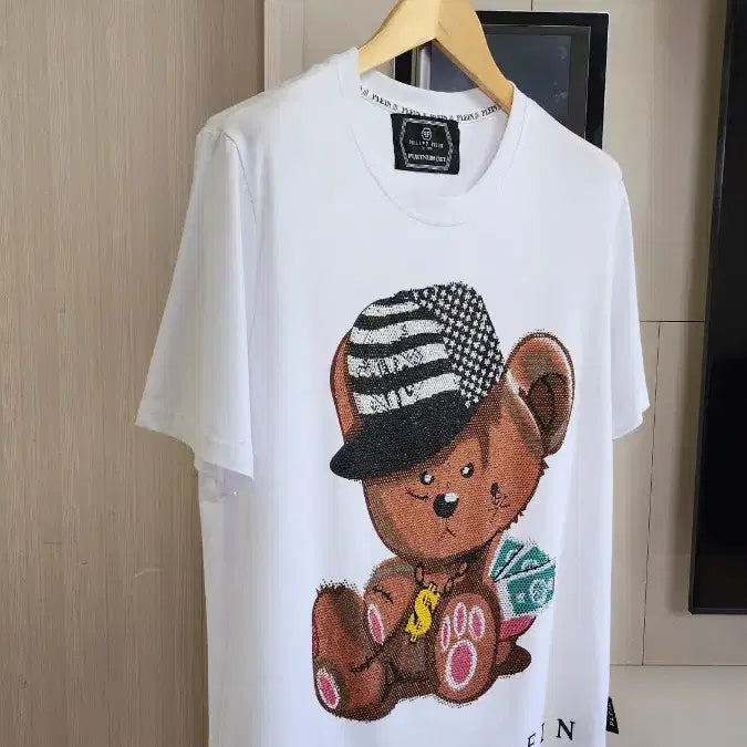 [BUNJANG] Philipp Plein Teddy Bear Jewel Short-Sleeve T-Shirt / 필립플레인 테디베어 쥬얼 반팔 티셔츠