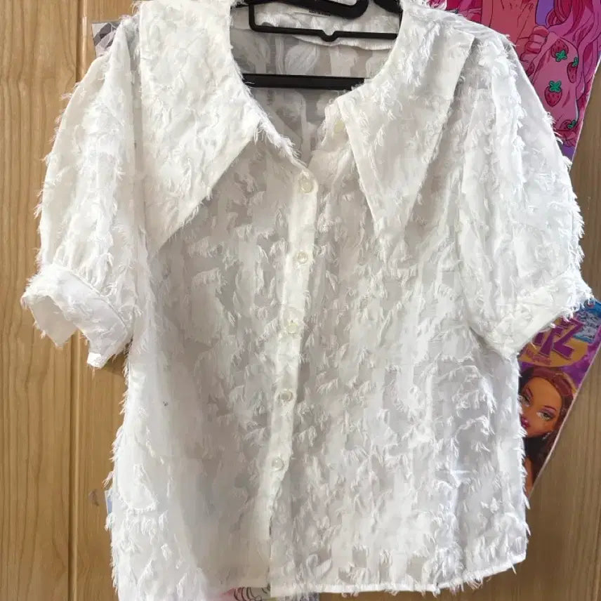 [BUNJANG] Feather Blouse / 깃털 블라우스