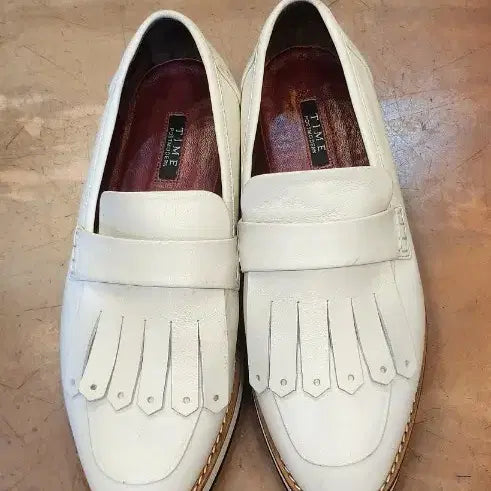 [BUNJANG] TIME White Tassel Loafers Women&