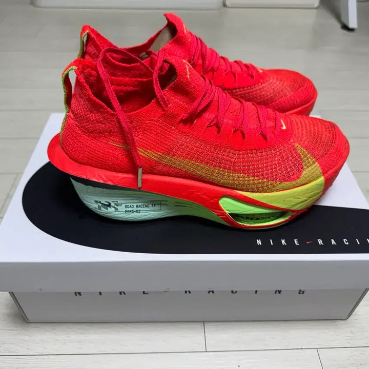 [BUNJANG] Nike Alphafly NEXT% 3 Bright Crimson Lime Blast Running Shoes / 나이키 알파플라이 넥스트%3 브라이트크림슨 라임블라스트