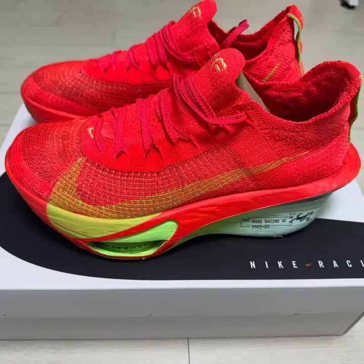 [BUNJANG] Nike Alphafly NEXT% 3 Bright Crimson Lime Blast Running Shoes / 나이키 알파플라이 넥스트%3 브라이트크림슨 라임블라스트