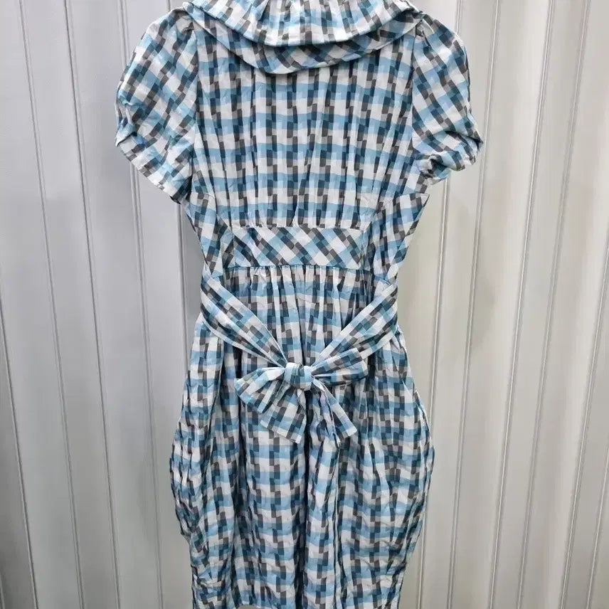 [BUNJANG] BOMBIGS Check Pattern Midi Dress / 봄빅스엠무어 체크 패턴 원피스
