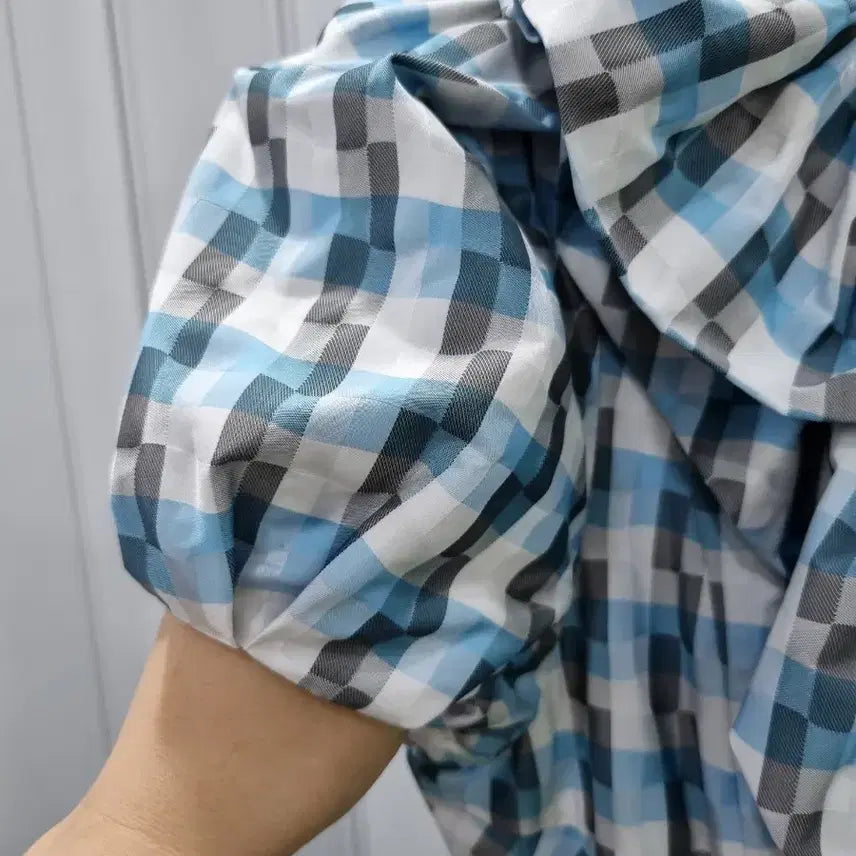 [BUNJANG] BOMBIGS Check Pattern Midi Dress / 봄빅스엠무어 체크 패턴 원피스
