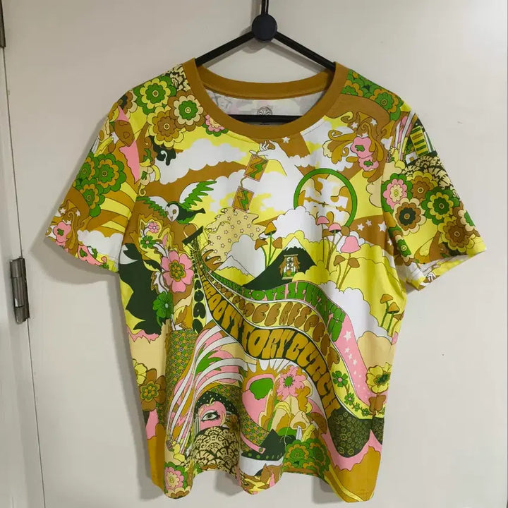 [BUNJANG] Tory Burch Pop Art Flower Graphic T-Shirt / 77 토리버치 팝아트 플라워 그래픽 반팔 티셔츠
