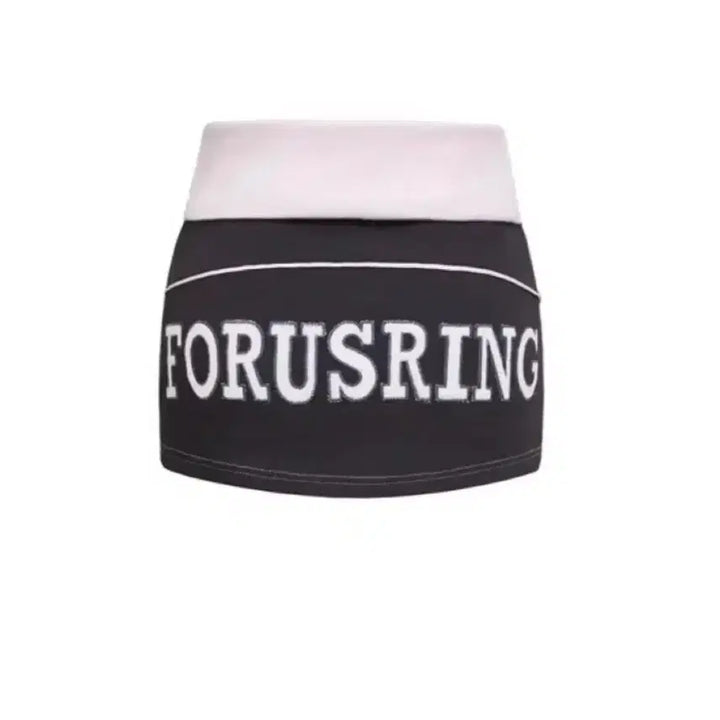 [BUNJANG] Poring Bebe Training Hoodie Zip-up Skirt Set - Charcoal / 포어링 베베 트레이닝 후드집업 스커트 세트 챠콜