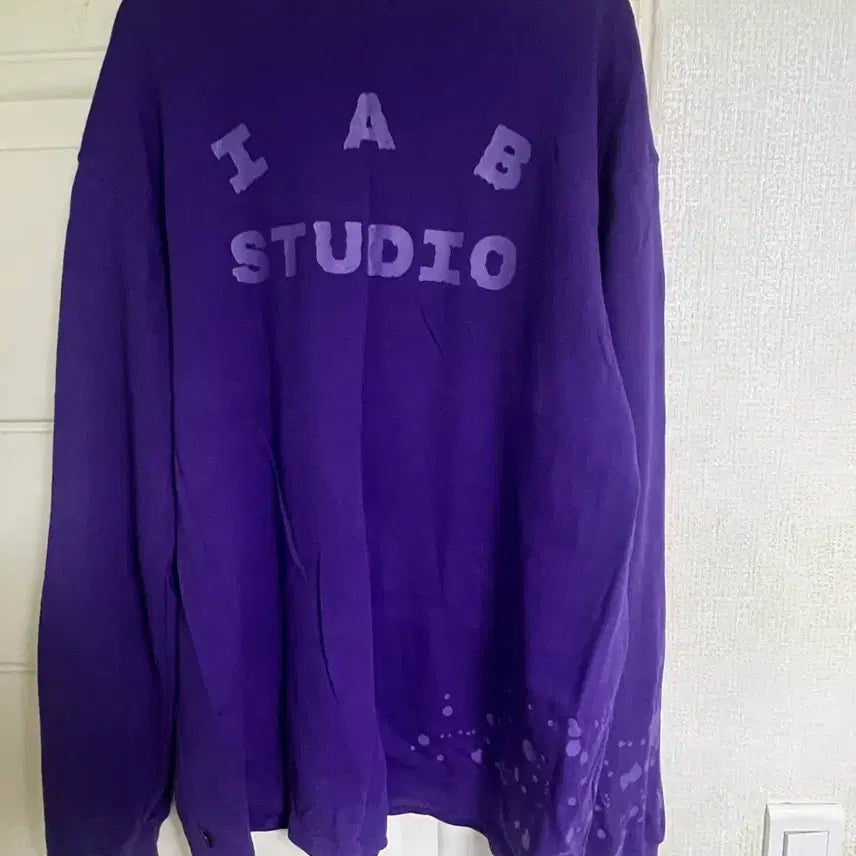 [BUNJANG] IAB STUDIO Purple Long Sleeve XXL / IAB STUDIO 퍼플 롱슬리브 XXL
