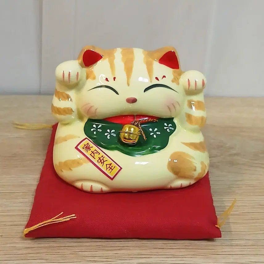 [BUNJANG] Japanese Retro Lucky Cat Figurine / 10% 할인) 새상품 일본 복고양이 장식