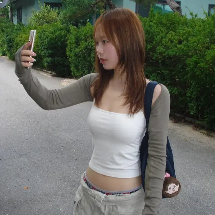 [BUNJANG] Our Cabinet Cropped Bolero / 아워캐비넷 크롭 볼레로 (1번 1시간 시착)