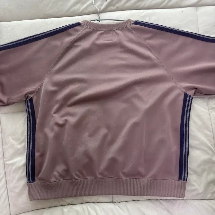 [BUNJANG] Needles Track Crewneck Poly Smooth Sweatshirt Taupe M / 니들스 트랙 크루넥 폴리 스무스 맨투맨(스웻셔츠)