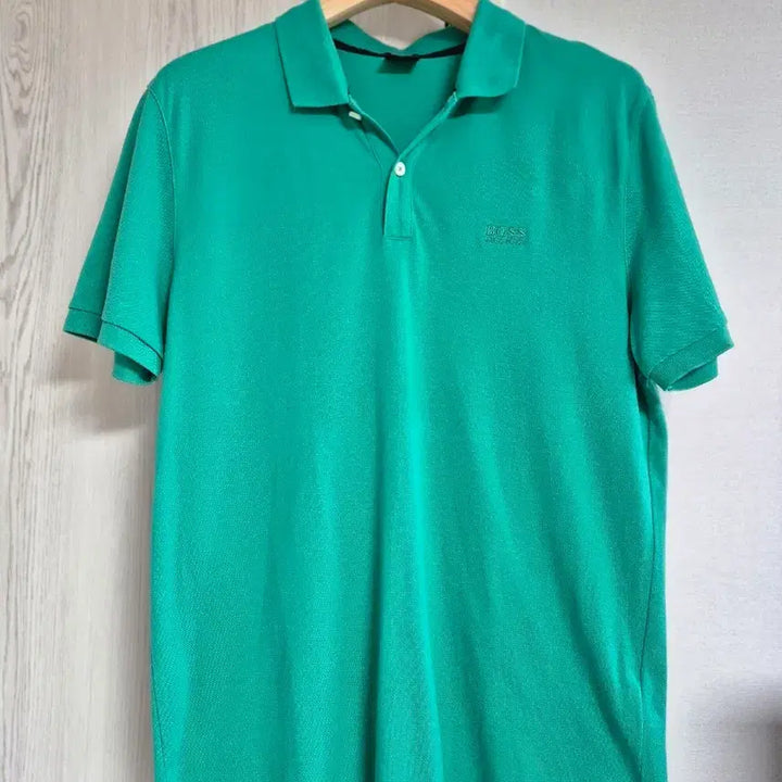 [BUNJANG] Hugo Boss Green Short Sleeve Polo Shirt - Size L / BOSS 휴고보스 그린색 반팔 폴로티셔츠 L