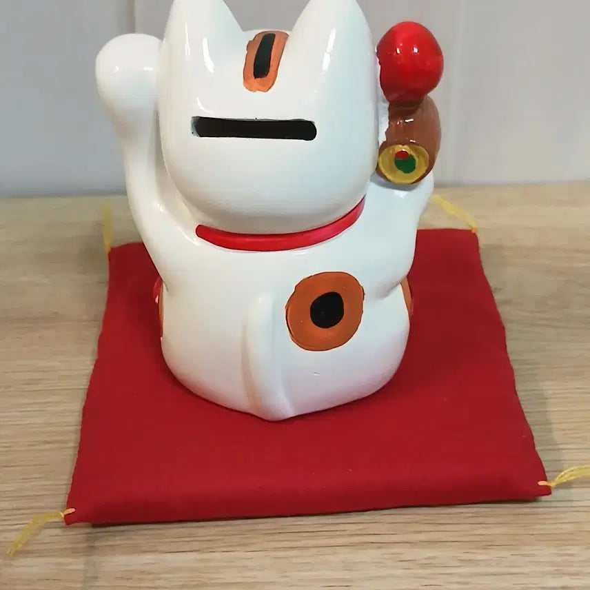 [BUNJANG] Japanese Lucky Cat and Daruma Figurine Set / 10% 할인) 새상품 일본 복고양이, 달마 장식
