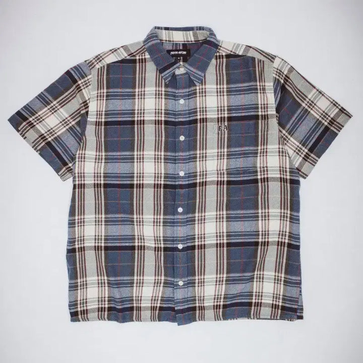 [BUNJANG] Fucking Awesome Check Short-Sleeve Shirt - L / [새상품]퍼킹어썸 체크 반팔 셔츠 L