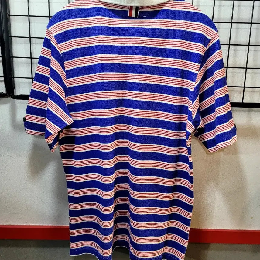 [BUNJANG] Thom Browne Stripe Short Sleeve Polo T-Shirt / 정품 톰브라운 스트라비프 반팔 카라 티셔츠
