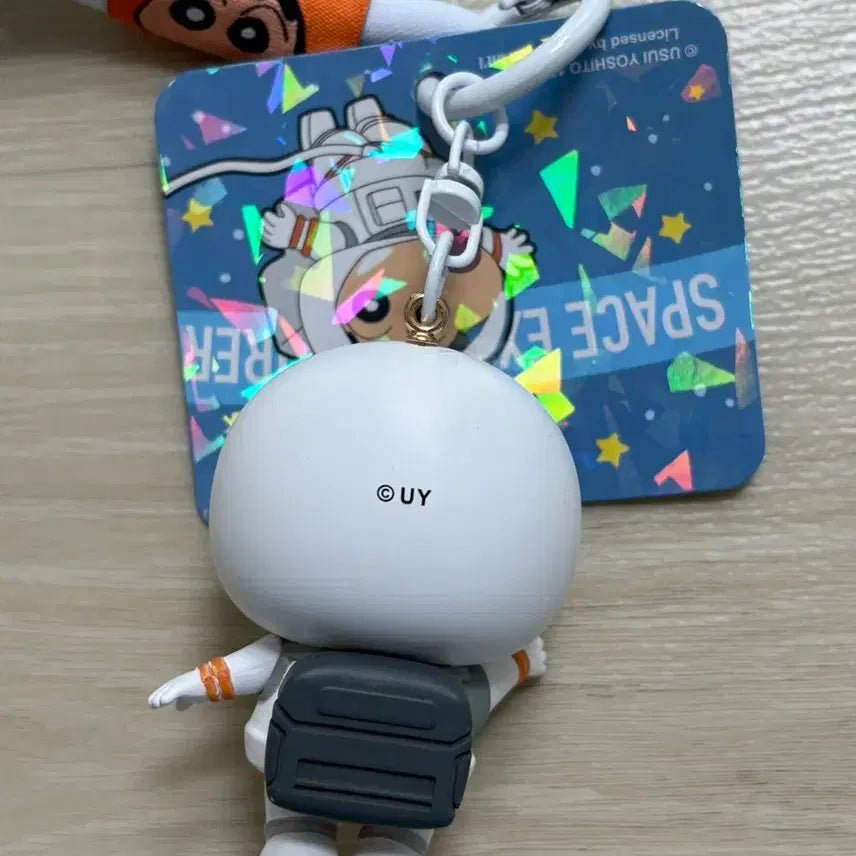 [BUNJANG] Crayon Shin-chan Astronaut Keychain + Strap Figure Doll New / 짱구 우주인 키링 + 스트랩 피규어 인형 새상품