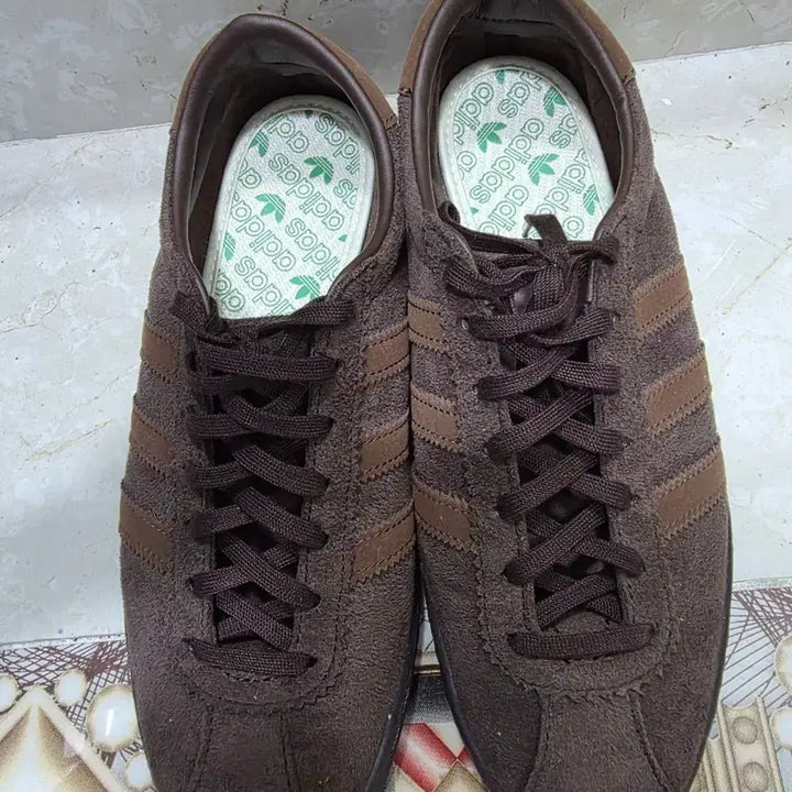 [BUNJANG] Adidas Tobacco Dark Brown Suede Sneakers / 아디다스 토바코 다크브라운