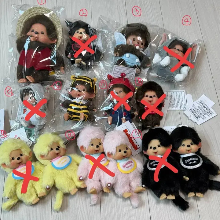 [BUNJANG] Monchhichi Colors Black Keychain / (새상품/정품) (11번)몬치치 컬러즈 블랙 키링