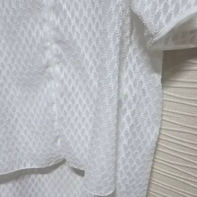 [BUNJANG] System White Frill Detail Blouse / 한섬 시스템 블라우스
