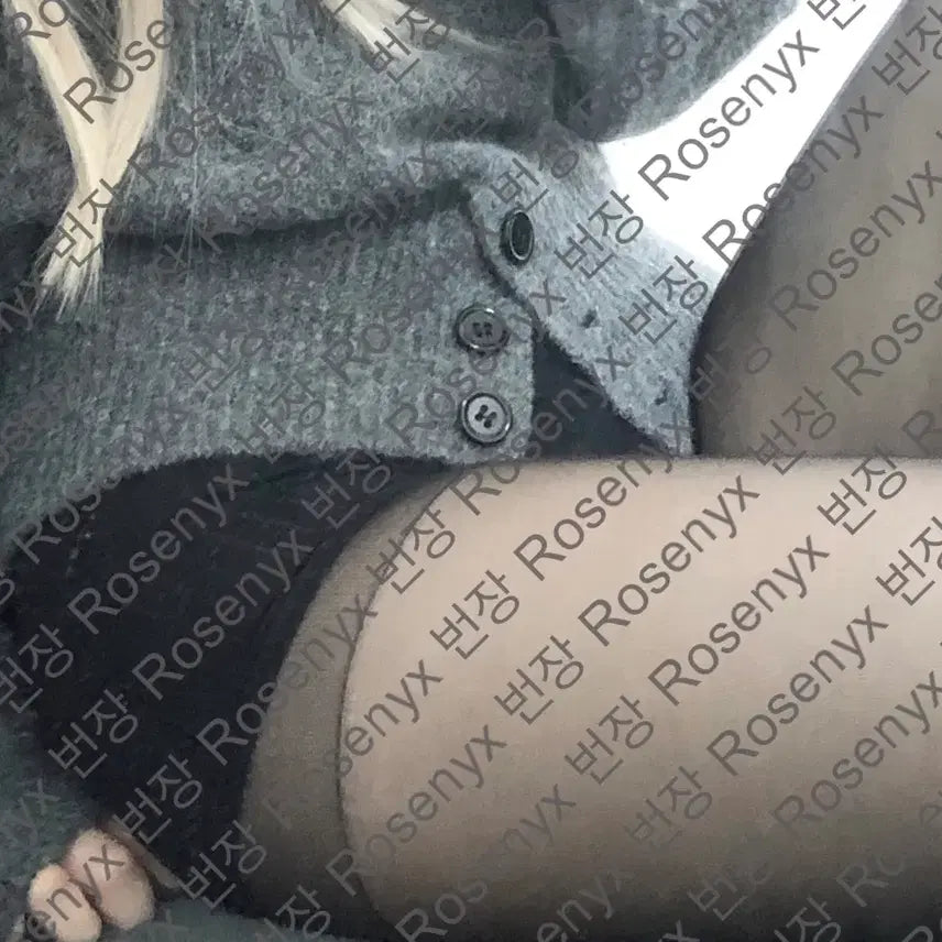 [BUNJANG] 15D Sheer Black Stockings (Used) / 착샷 | 검정스타킹 중고