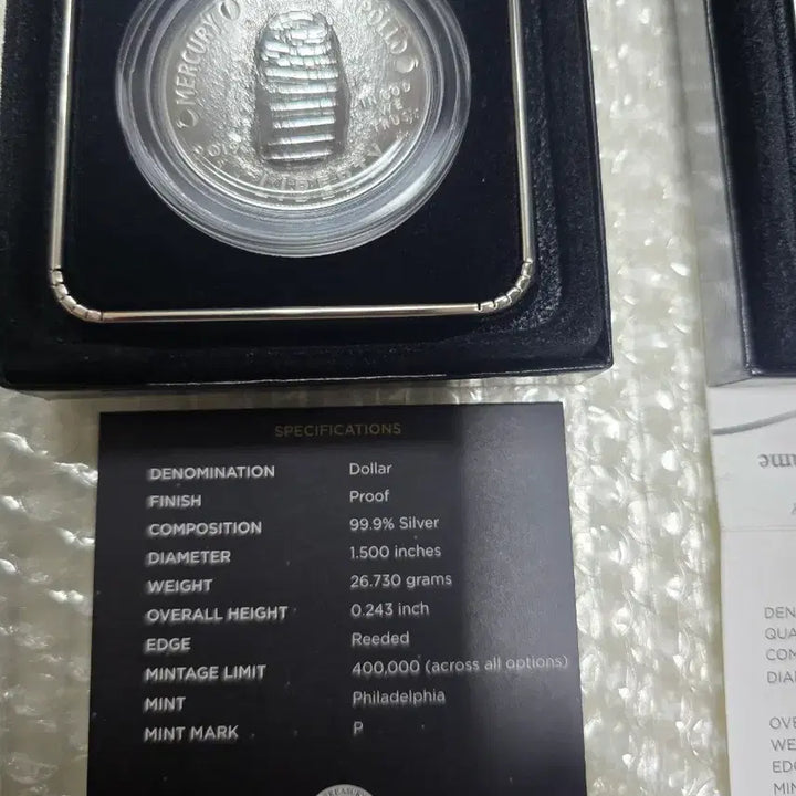 [BUNJANG] 2019 Apollo 11 Proof Silver Coin / 2019 아폴로11 프루프 민트 은화