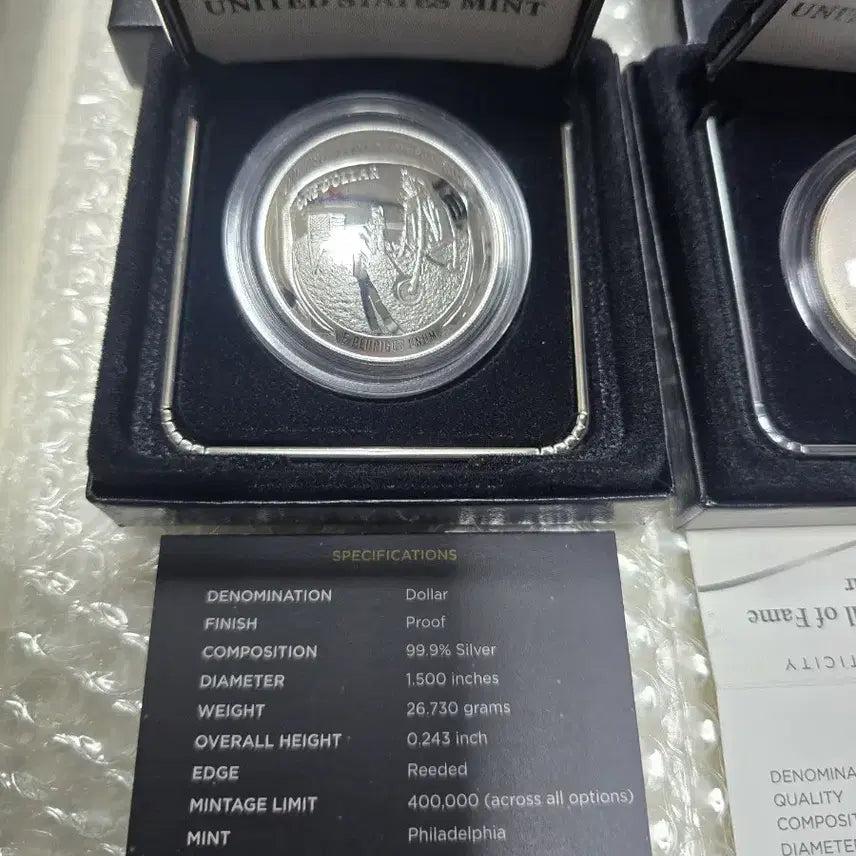 [BUNJANG] 2019 Apollo 11 Proof Silver Coin / 2019 아폴로11 프루프 민트 은화
