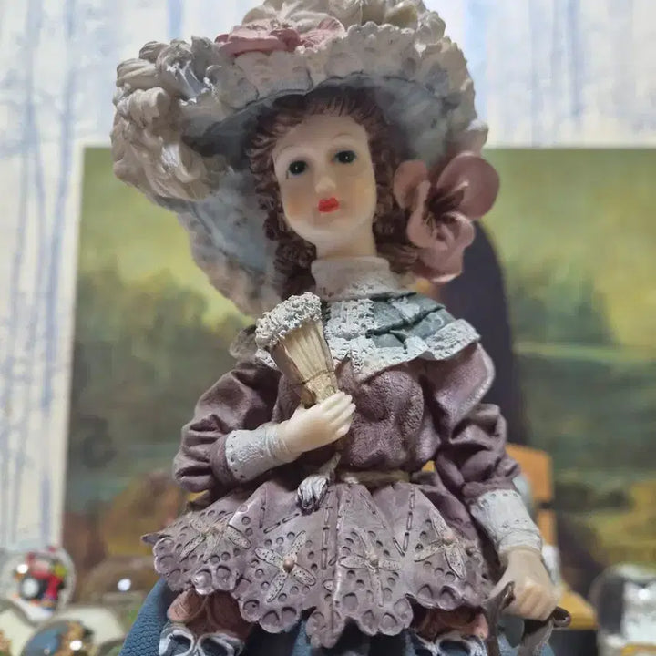 [BUNJANG] Antique Meerchi Lady Figurine Ornament / 앤틱 Meerchi 레이디 인형 장식품