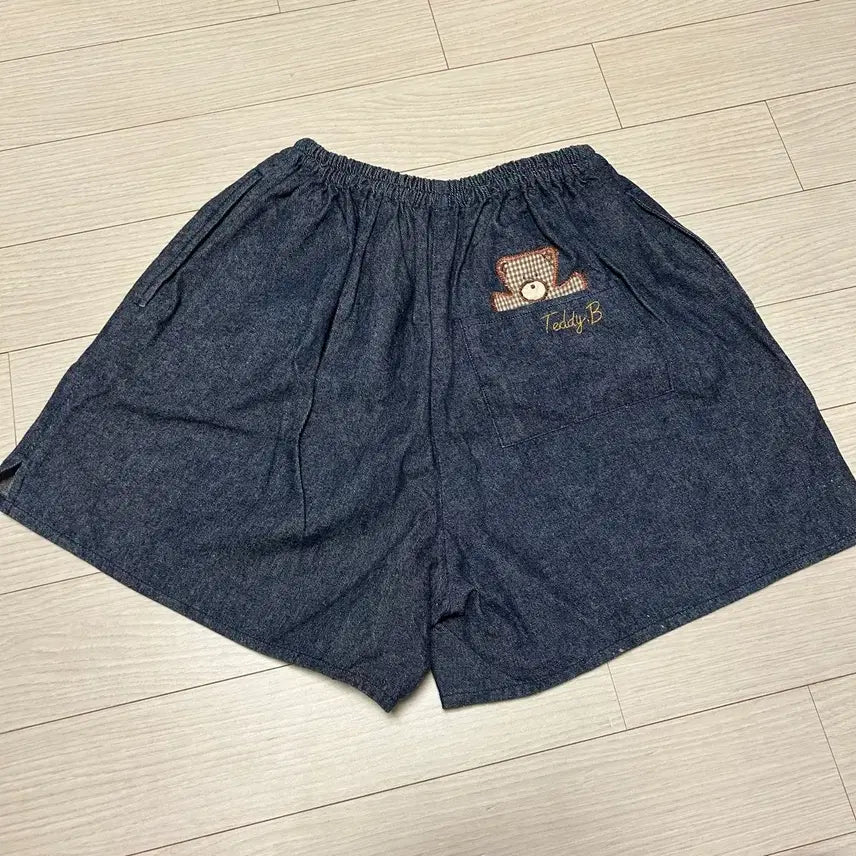 [BUNJANG] Vintage Bear Patch Denim Shorts / 곰돌이패치 데님 반바지