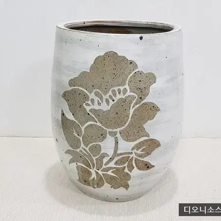 [BUNJANG] Peony Motif Ceramic Jar (28cm) / 목단문 도자기 항아리 (28cm)