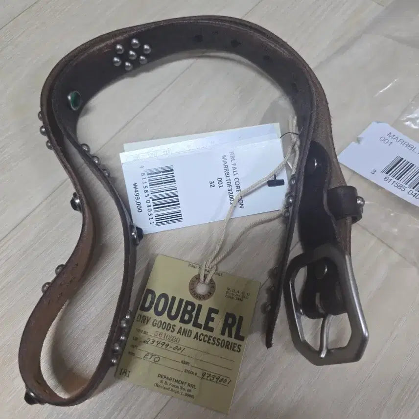 [BUNJANG] RRL Studded Leather Belt / rrl 라스코 스터드 레더벨트 32