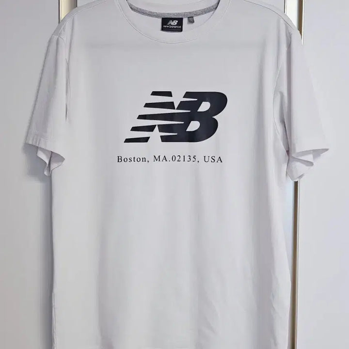 [BUNJANG] New Balance NB Logo Short Sleeve T-Shirt White / 뉴발란스 반팔 티셔츠 화이트 NB 로고